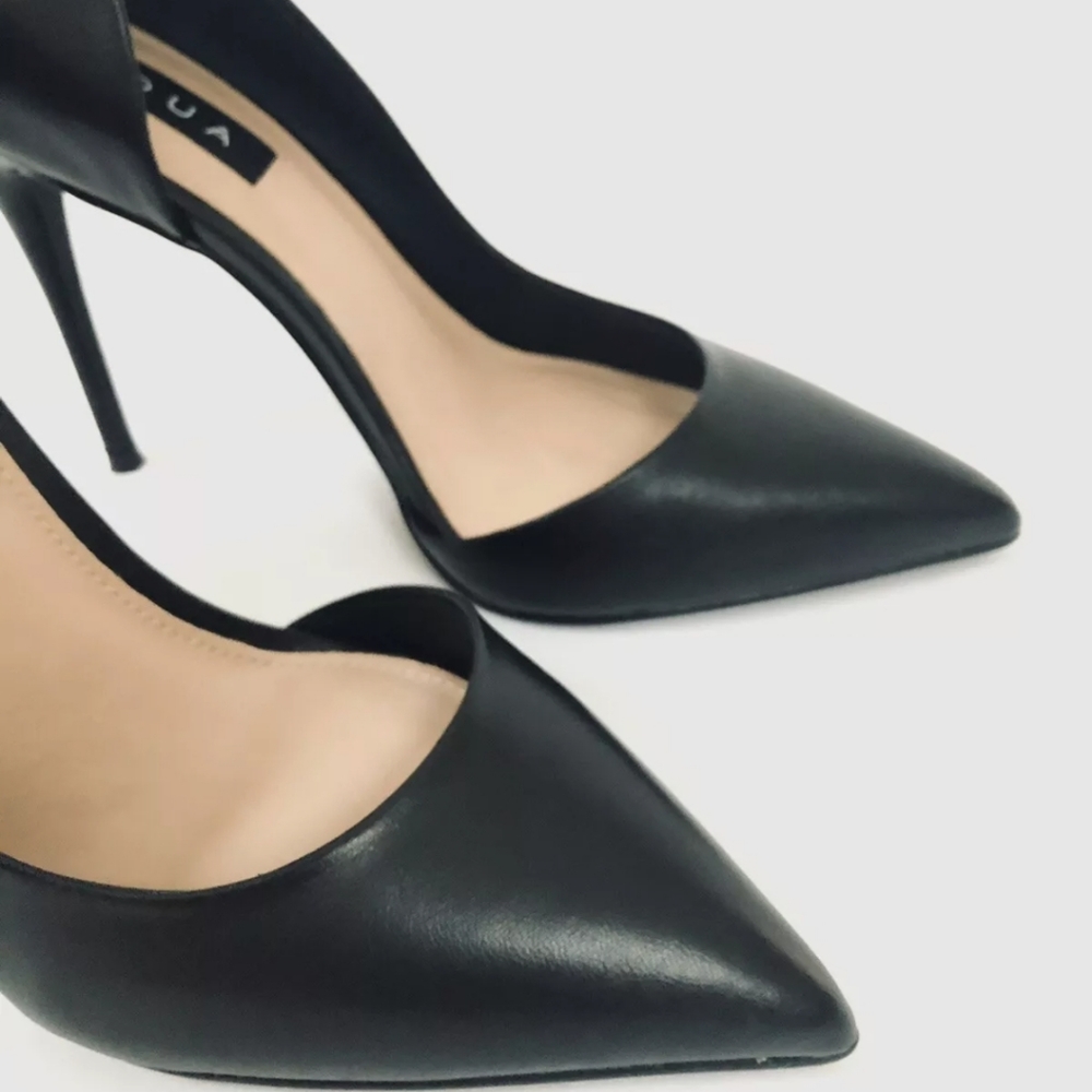 Aqua Black Stiletto Heels
